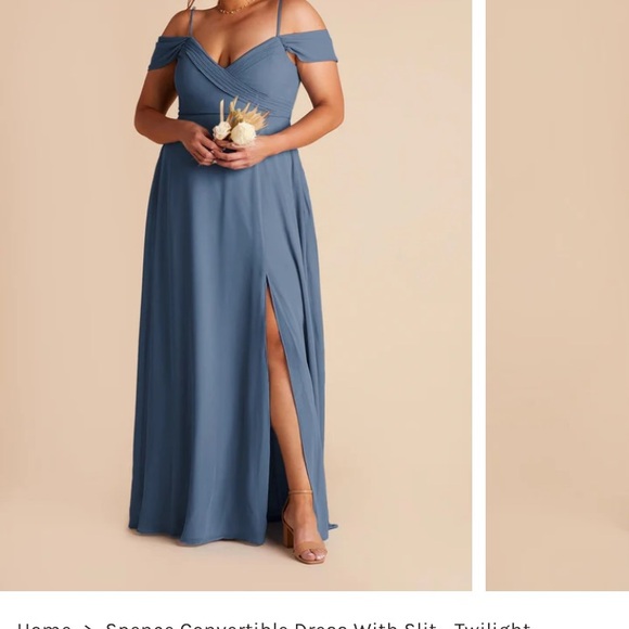 Birdy Grey Spence Twilight Blue Off-Shoulder Maxi Dress - Picture 2 of 8